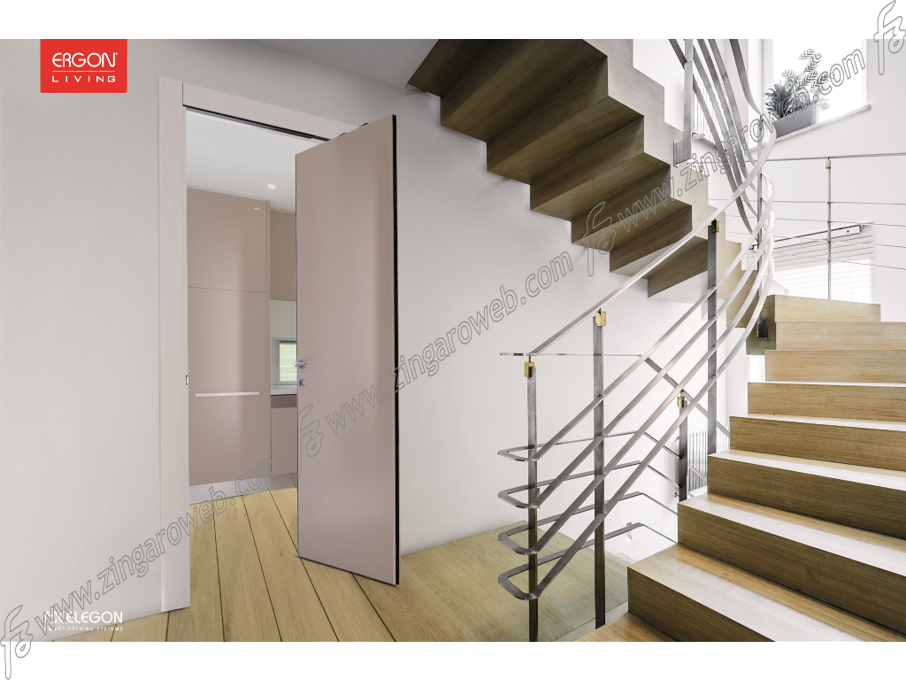Binario T.E. Slim per Porte Traslanti Base Argento LFM cm.80-85-90-95-100 | Celegon - immagine 6